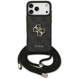 Etui Guess 4G Big Logo Cord Stap Crossbody do iPhone 17 Pro Max czarny
