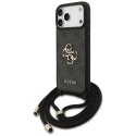 Etui Guess 4G Big Logo Cord Stap Crossbody do iPhone 17 Pro Max czarny