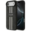 Etui Guess 4G Printed Stripes MagSafe do iPhone Air czarny
