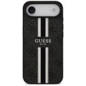 Etui Guess 4G Printed Stripes MagSafe do iPhone Air czarny