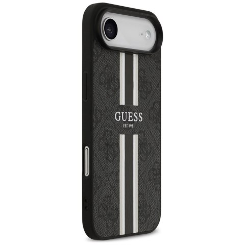 Etui Guess 4G Printed Stripes MagSafe do iPhone Air czarny