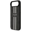 Etui Guess 4G Printed Stripes MagSafe do iPhone Air czarny
