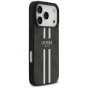 Etui Guess 4G Printed Stripes MagSafe do iPhone 17 Pro czarny
