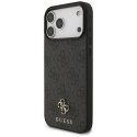 Etui Guess 4G Small Classic Logo MagSafe do iPhone 17 Pro Max czarny