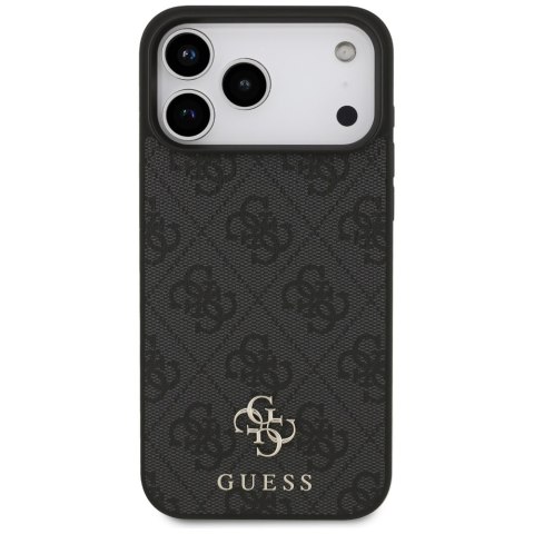 Etui Guess 4G Small Classic Logo MagSafe do iPhone 17 Pro Max czarny