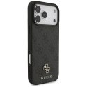 Etui Guess 4G Small Classic Logo MagSafe do iPhone 17 Pro Max czarny