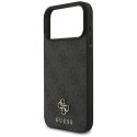 Etui Guess 4G Small Classic Logo MagSafe do iPhone 17 Pro Max czarny