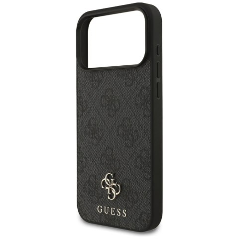 Etui Guess 4G Small Classic Logo MagSafe do iPhone 17 Pro Max czarny