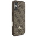 Etui Guess 4G Small Classic Logo MagSafe do iPhone 17 brązowy