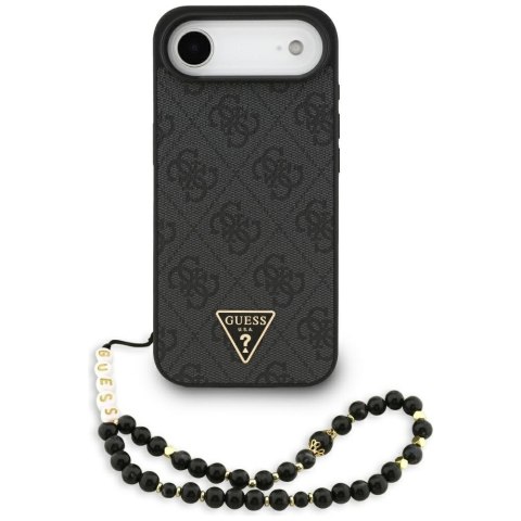 Etui Guess 4G Strap Triangle Logo MagSafe do iPhone Air czarny