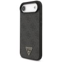 Etui Guess 4G Strap Triangle Logo MagSafe do iPhone Air czarny