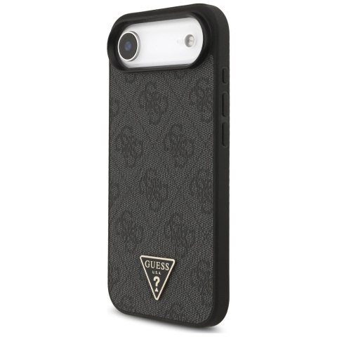 Etui Guess 4G Strap Triangle Logo MagSafe do iPhone Air czarny