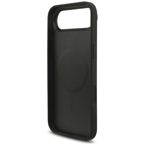 Etui Guess 4G Strap Triangle Logo MagSafe do iPhone Air czarny