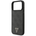 Etui Guess 4G Strap Triangle Logo MagSafe do iPhone 17 Pro Max czarny