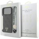 Etui Guess 4G Strap Triangle Logo MagSafe do iPhone 17 Pro Max czarny