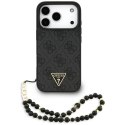 Etui Guess 4G Strap Triangle Logo MagSafe do iPhone 17 Pro czarny