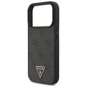 Etui Guess 4G Strap Triangle Logo MagSafe do iPhone 17 Pro czarny