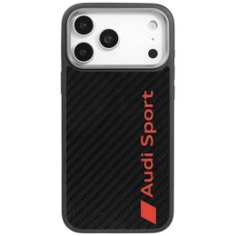Etui Audi R8 Carbon Fiber MagSafe do iPhone 17 Pro Max czarny