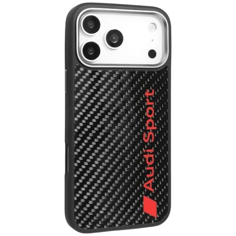 Etui Audi R8 Carbon Fiber MagSafe do iPhone 17 Pro Max czarny