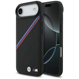 Etui BMW M Tricolor Metal Logo MagSafe do iPhone Air czarny