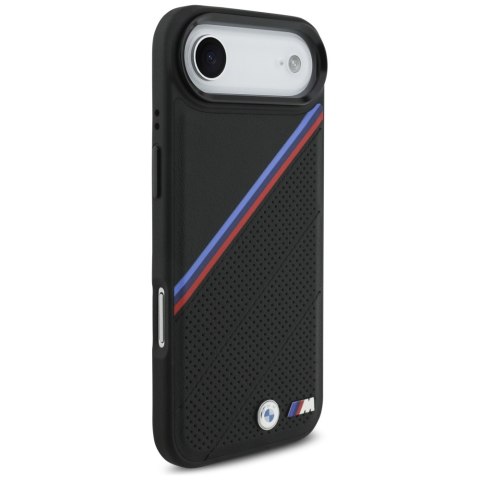 Etui BMW M Tricolor Metal Logo MagSafe do iPhone Air czarny