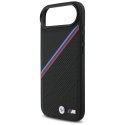 Etui BMW M Tricolor Metal Logo MagSafe do iPhone Air czarny