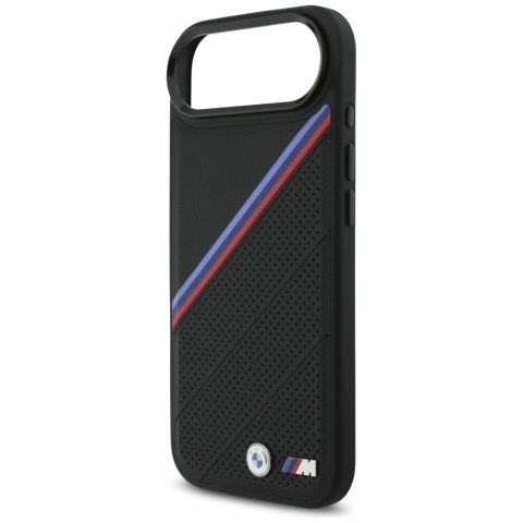 Etui BMW M Tricolor Metal Logo MagSafe do iPhone Air czarny