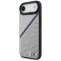 Etui BMW M Tricolor Metal Logo MagSafe do iPhone Air szary