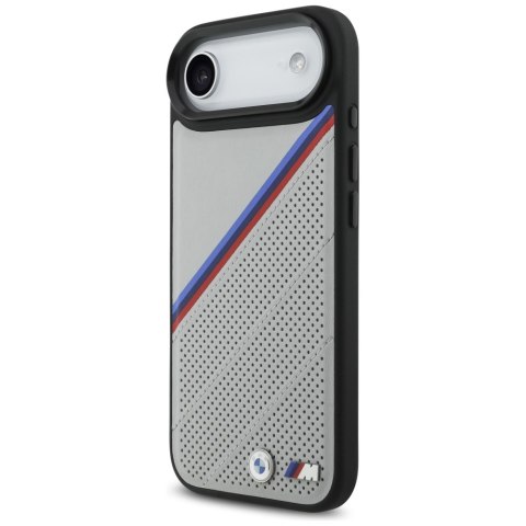 Etui BMW M Tricolor Metal Logo MagSafe do iPhone Air szary