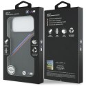 Etui BMW M Tricolor Metal Logo MagSafe do iPhone 17 Pro Max czarny