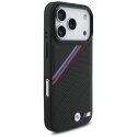 Etui BMW M Tricolor Metal Logo MagSafe do iPhone 17 Pro czarny