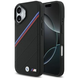 Etui BMW M Tricolor Metal Logo MagSafe do iPhone 17 czarny