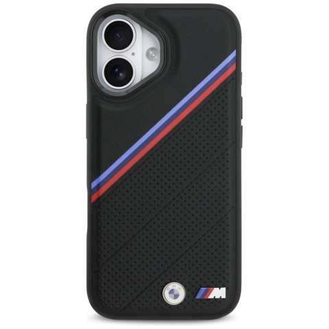 Etui BMW M Tricolor Metal Logo MagSafe do iPhone 17 czarny