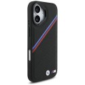 Etui BMW M Tricolor Metal Logo MagSafe do iPhone 17 czarny