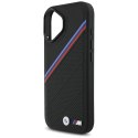 Etui BMW M Tricolor Metal Logo MagSafe do iPhone 17 czarny