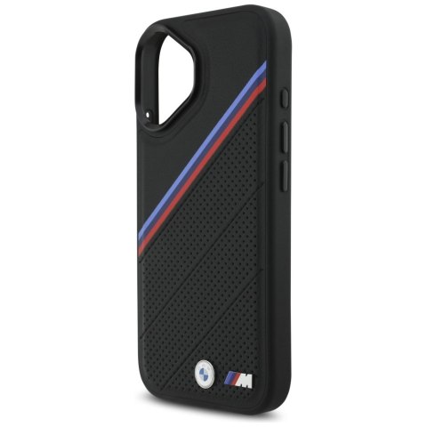Etui BMW M Tricolor Metal Logo MagSafe do iPhone 17 czarny