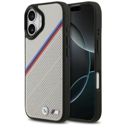 Etui BMW M Tricolor Metal Logo MagSafe do iPhone 17 szary