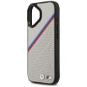 Etui BMW M Tricolor Metal Logo MagSafe do iPhone 17 szary