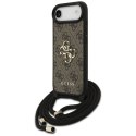 Etui Guess 4G Big Logo Cord Stap Crossbody do iPhone Air brązowy