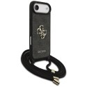Etui Guess 4G Big Logo Cord Stap Crossbody do iPhone Air czarny