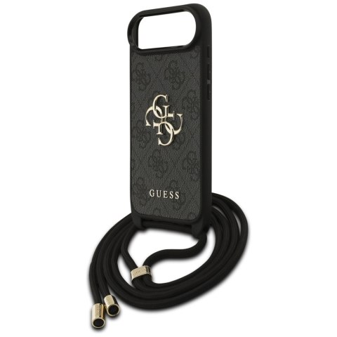 Etui Guess 4G Big Logo Cord Stap Crossbody do iPhone Air czarny