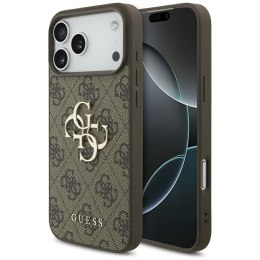 Etui Guess 4G Big Logo do iPhone 17 Pro Max brązowy