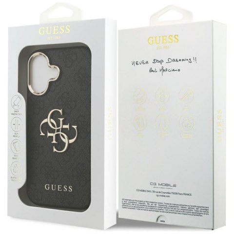 Etui Guess 4G Big Logo do iPhone 17 czarny