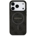 Etui Guess 4G Ring Classic Logo MagSafe do iPhone 17 Pro czarny