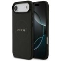 Etui Guess Grained Ring MagSafe do iPhone Air czarny