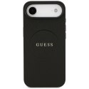 Etui Guess Grained Ring MagSafe do iPhone Air czarny