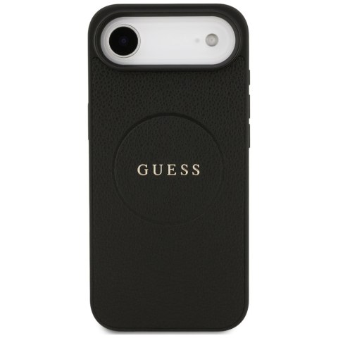 Etui Guess Grained Ring MagSafe do iPhone Air czarny