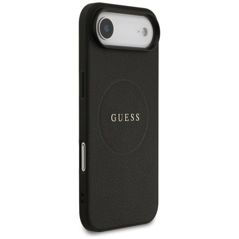 Etui Guess Grained Ring MagSafe do iPhone Air czarny