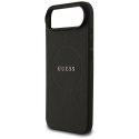 Etui Guess Grained Ring MagSafe do iPhone Air czarny