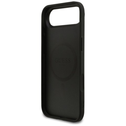Etui Guess Grained Ring MagSafe do iPhone Air czarny